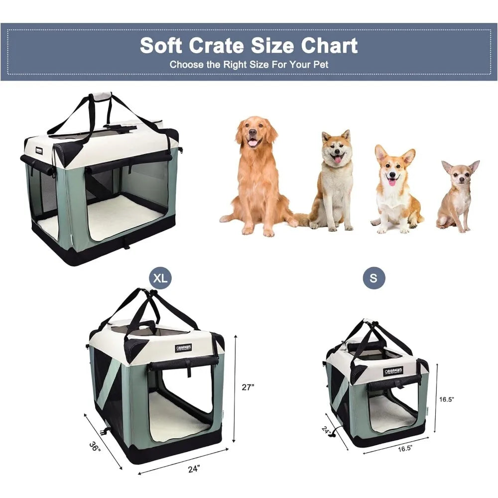 Soft Dog Crates Kennel for Pets,