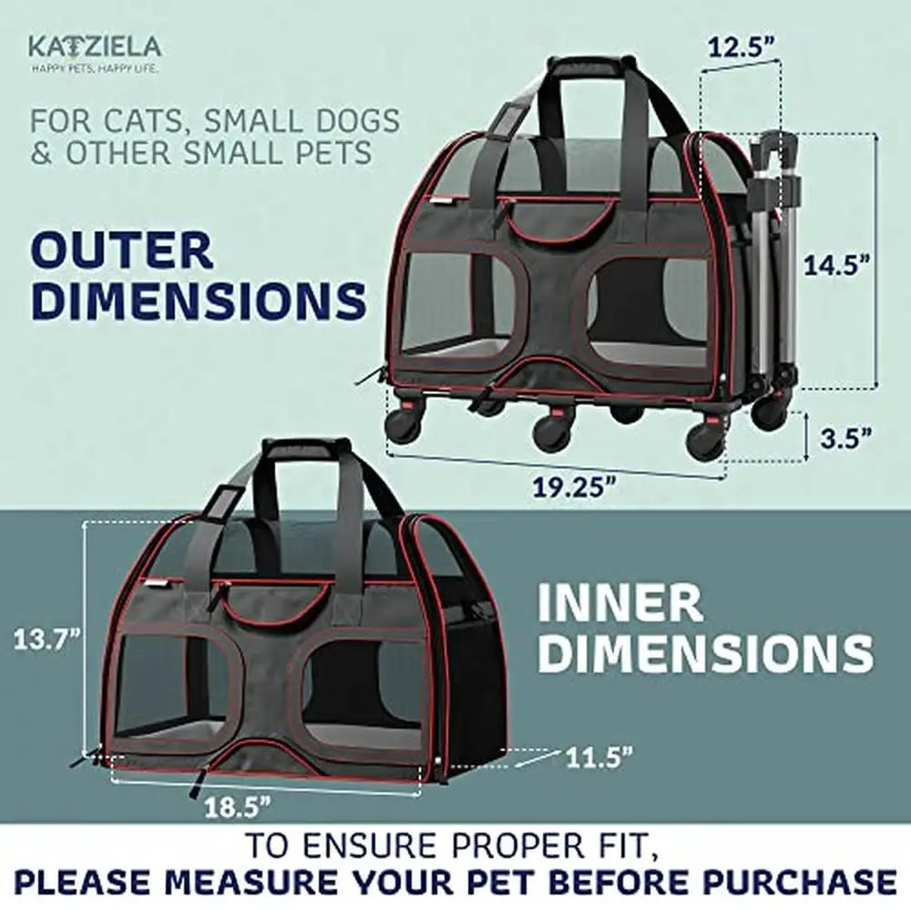 Airline Compliant Mesh Pet Carrier Small Dogs and Cats Soft Travel Dog Carrier Airplane Spacious and Breathable TSA Approved