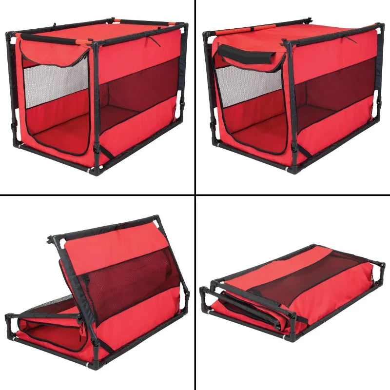 Soft Dog Crate Large Portable Dog Kennel,