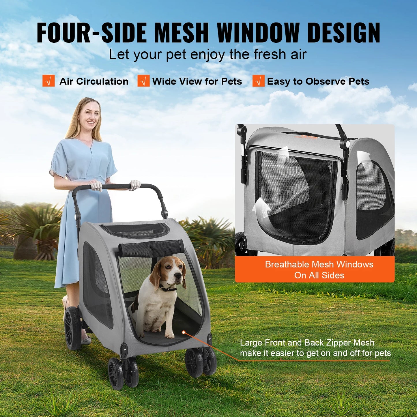 160lbs Pet Stroller