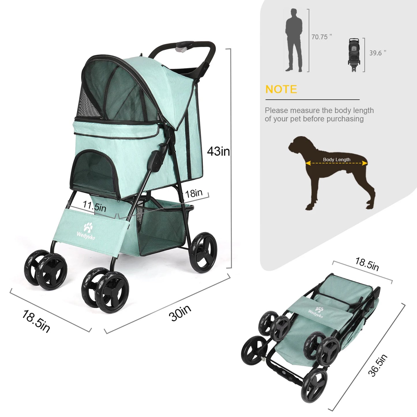 Dog Cat Puppy  Pushchair